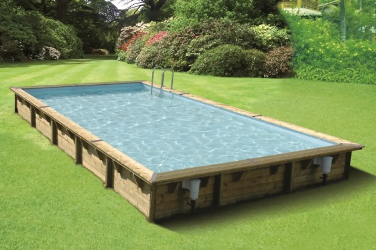 Pisciniste bois rectangulaire Belgique