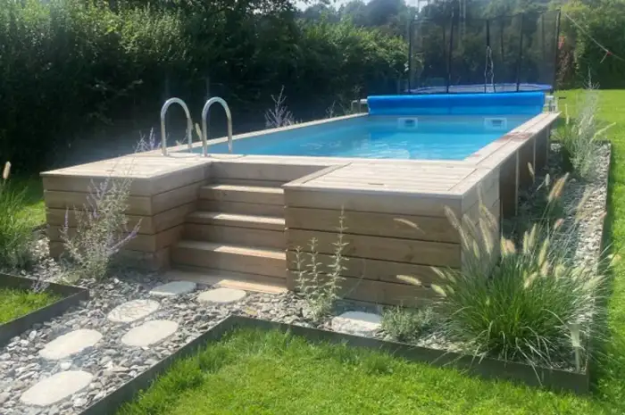 Piscine ossature bois enterrée
