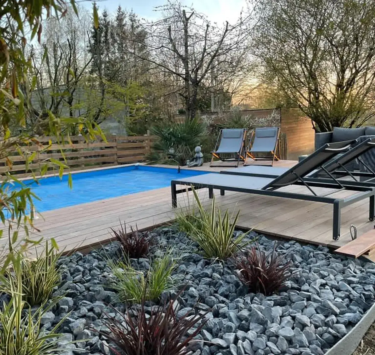 Réalisation piscine bois Wallonie