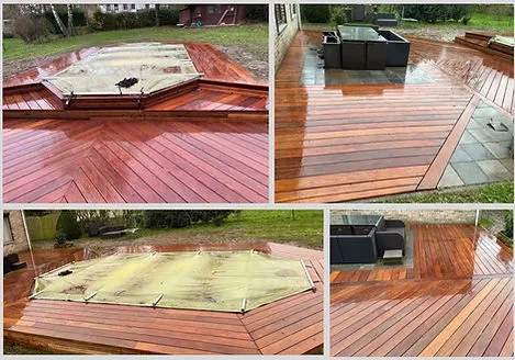 Rénovation terrasse en bois exotique