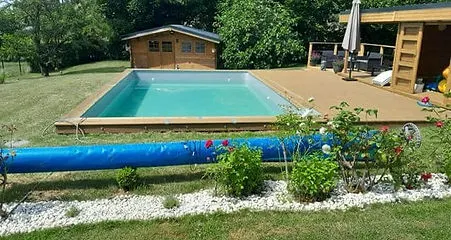 Piscine en bois 8.00x5.00 Wallonie